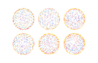 Multiple ovals on a larger sphere. Abstract molecular structure with particles. Scientific background. 3d vector illustration for advertising, marketing and presentation.