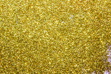 a composition with  beautiful gold glitter. Background and texture of gold glitter. Luxury gold glitter sparkle shining texture background