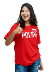 Beautiful soccer fan from Poland