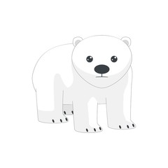 Illustration of Polar Bear vector, international Polar Bear day
