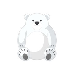Illustration of Polar Bear vector, international Polar Bear day