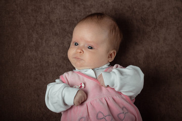 Beautiful two month old baby girl