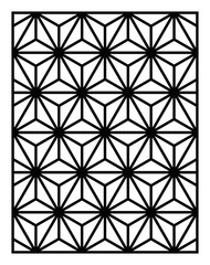 Laser cutting template. Oriental geometric pattern. Vector design.