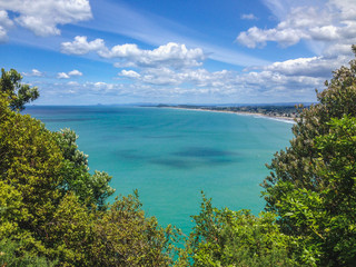 Beautiful Waihi Beach at Bay of Plenty, North Island, New Zealand