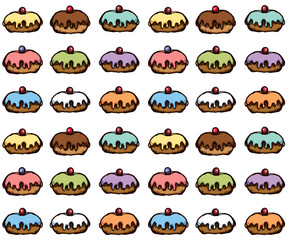 Donut. Vector drawing
