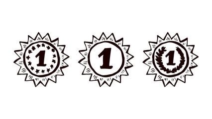 Medal. Vector drawing