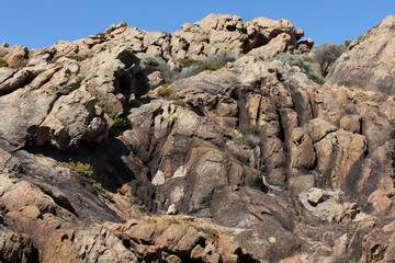 rockwall and water runoff