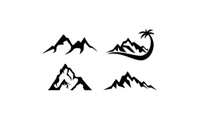 mountain logo set