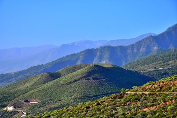 Naklejka na ściany i meble Tenerife's mountains and summits