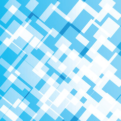 Abstract repeating rectangles shape on blue and white background