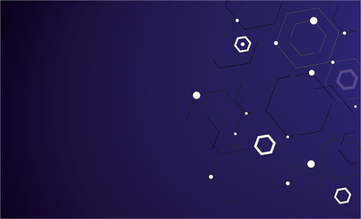 Fototapeta premium Abstract technology futuristic background consist with geometric pattern.