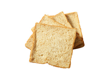   sliced bread isolated on white background and clipping path  