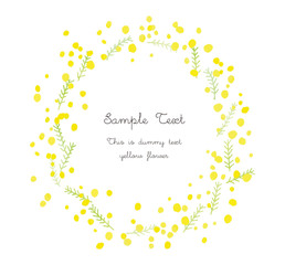 ミモザのリース