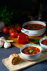 Spicy Mexican style beef with beans