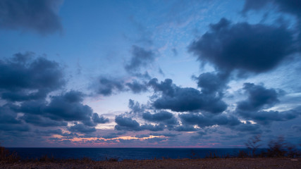Beautiful cloudscape over Black sea