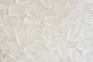 High angle view of heap of man made ice