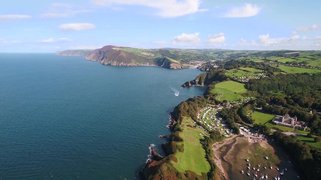 United Kingdom, Devon, North Devon coast, coastal scenery at Watermouth Bay near Ilfracombe