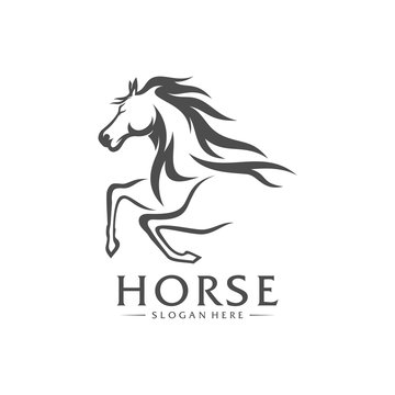 Fast Horse logo Design Vector, Creative design, Template, illustration
