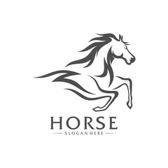 Fototapeta na wymiar Fast Horse logo Design Vector, Creative design, Template, illustration