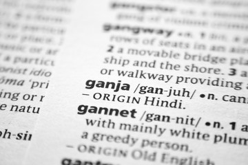 Word or phrase Ganja in a dictionary.