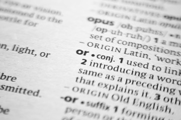Word or phrase Or in a dictionary.