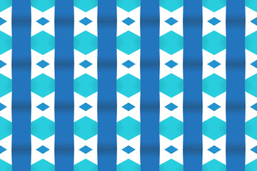 Seamless geometric pattern design illustration. Background texture. In blue, white colors.