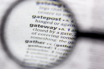 Word or phrase Gateway in a dictionary.
