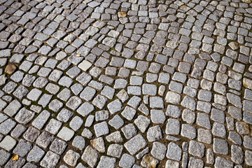 black cobblestones