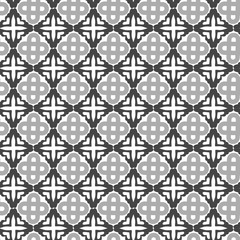Artistic geometric pattern in gray tone for tiles/carpet/textile/fabric print. 