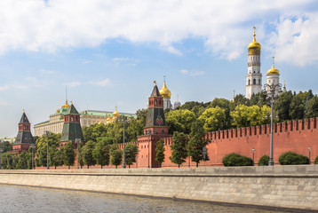 Fototapeta na wymiar Moscow Kremlin Wall panorama