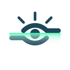 Retina scan and laser scanning,Cyber security concept. Digital security authentication concept. Biometric authorization. Identification