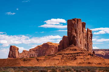 Fototapeta na wymiar Landscape of Monument valley. Navajo tribal park, USA.