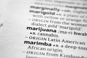 Word or phrase Marijuana in a dictionary.