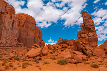 Landscape of Monument valley. Navajo tribal park, USA.