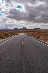 Naklejka premium Landscape of Monument valley. Navajo tribal park, USA.