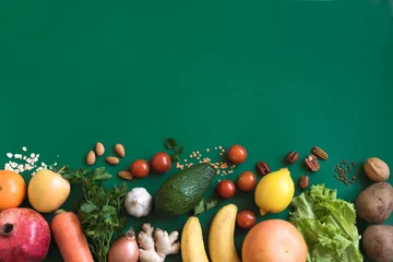Gordijnen Healthy vegan food © mizina