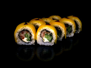 sushi on white plate