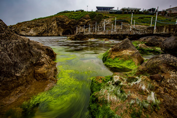 water landscape sea nature coast sky beach lake summer rock blue
