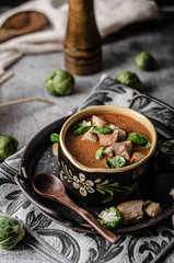 Delicious homemade goulash soup