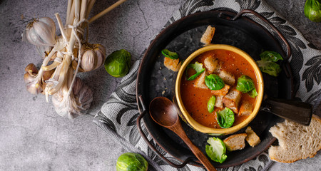 Delicious homemade goulash soup