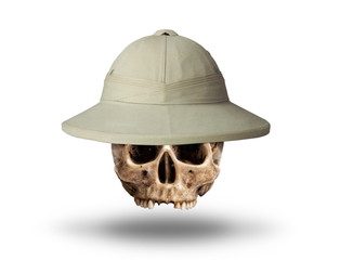 Skull cork hat