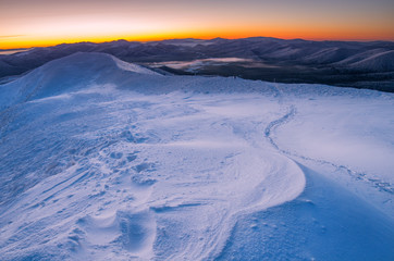 winter in the Bieszczady mountains
