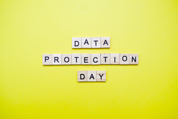 Words on plain background ; Data Protection Day.