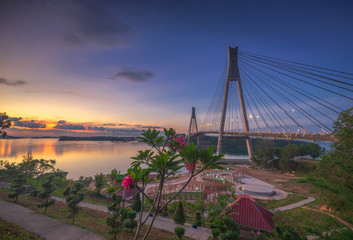The Sunset Moment at Batam Bintan Island Indonesia