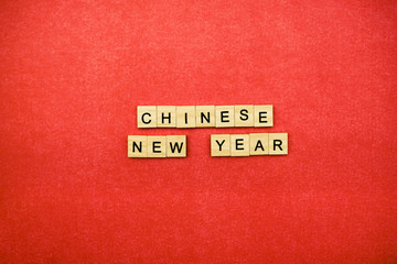 Words on plain background ; Chinese New Year.