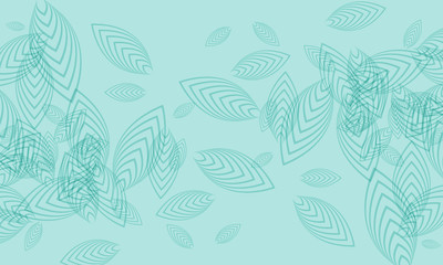 Abstract green leaves background pattern, decorative