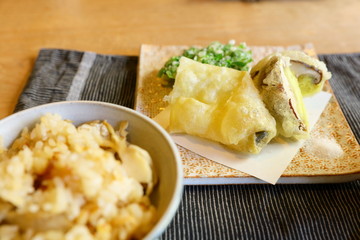 天ぷらとご飯