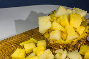 melón y piña frutas refrescantes para el verano