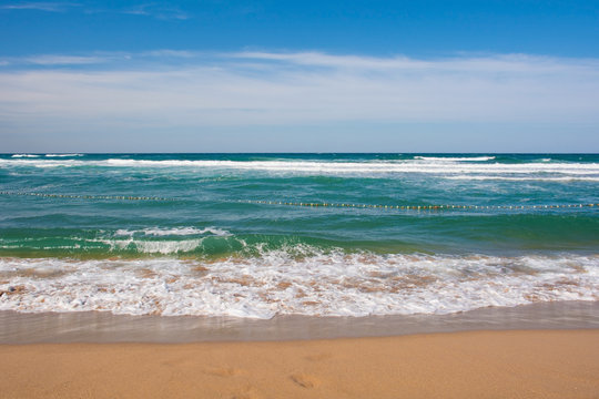 Agva beach on the Black Sea coast in the Sile district of Istanbul province, Turkey.