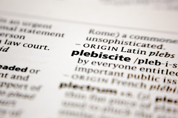 Word or phrase plebiscite in a dictionary.